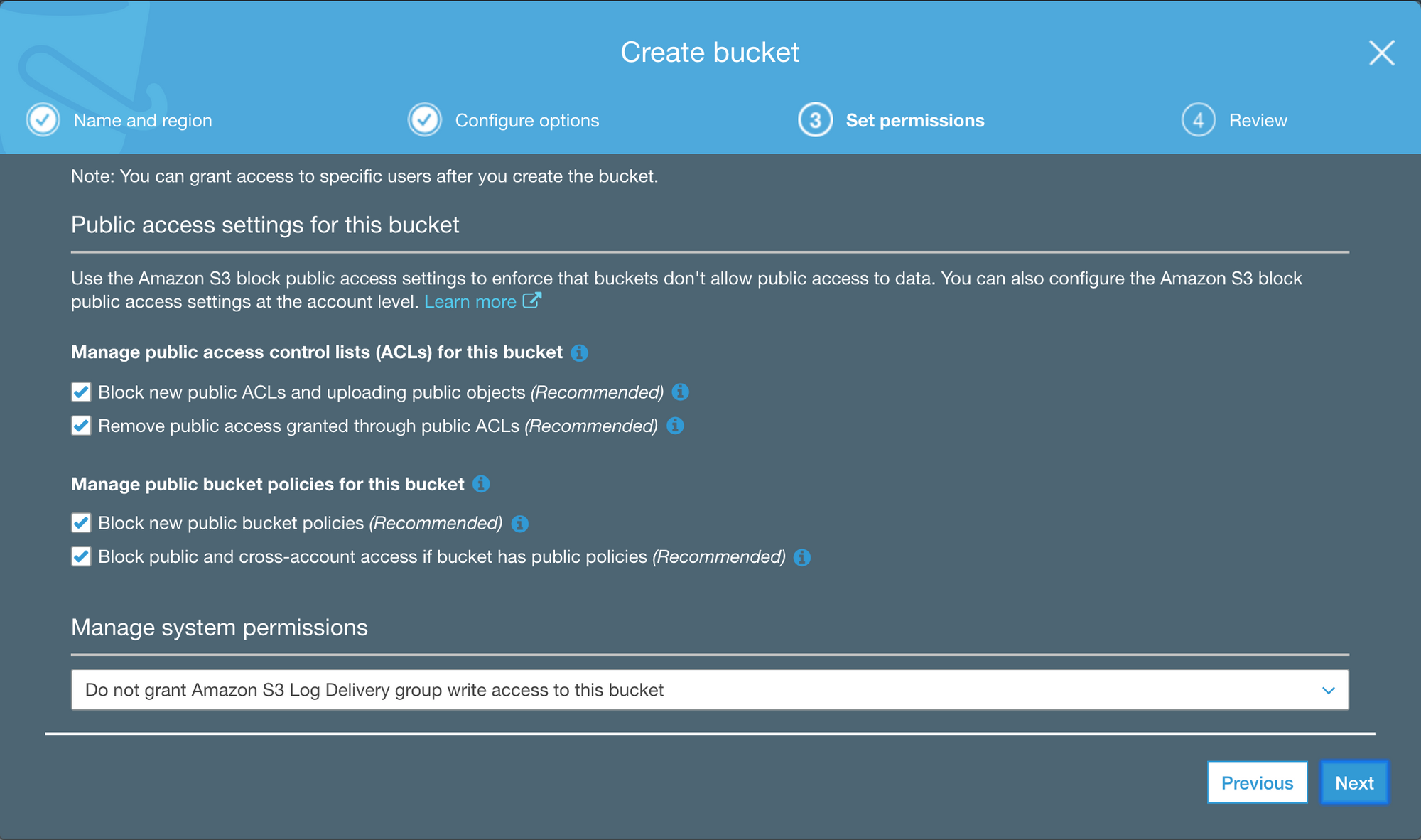 S3 Bucket Create - 2