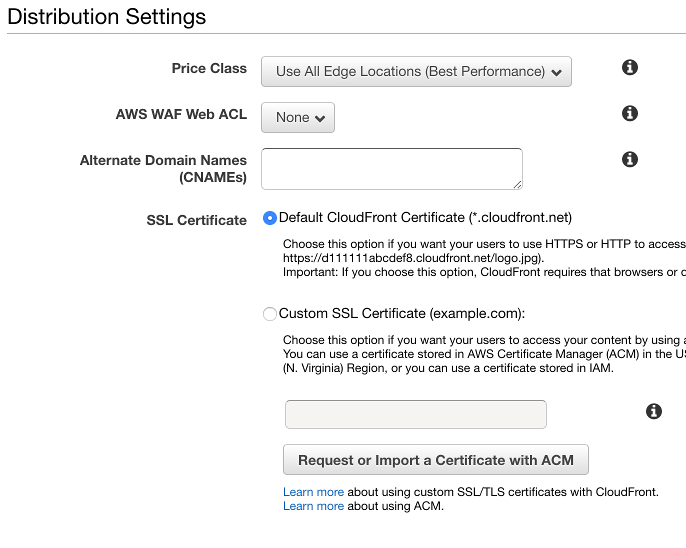 CloudFront Create - 5